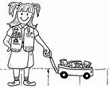 Girl Scout Coloring Pages Getdrawings sketch template