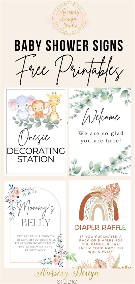 baby shower signs printable home design ideas