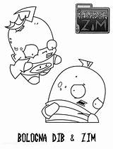 Invader Zim Coloring Archive Pages Tell Comment Leave sketch template
