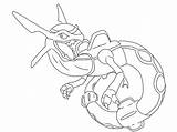 Rayquaza Coloring Pokemon Pages Legendary Mega Colouring Drawing Printable Book Color Rowlett Getcolorings Getdrawings Template sketch template