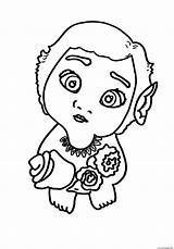 Moana Coloring Baby Pages Flowers Color Printable Drawing Getcolorings Kids Print Centaur Getdrawings Search Colorings sketch template