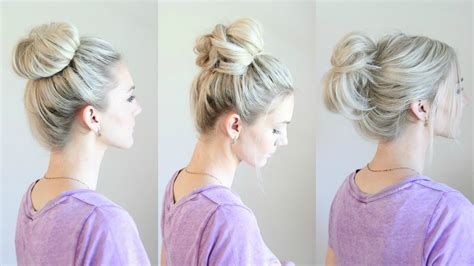 easy messy buns youtube