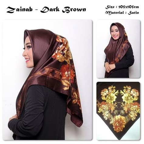 hijab pashmina bahan satin voal motif