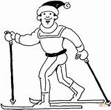 Coloring Pages Ski Skiing Man Doo Lift Printable Template Getcolorings Getdrawings sketch template