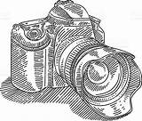 Camera Dslr Drawing Canon Sketch Outline Clipart Getdrawings sketch template