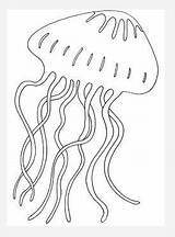 Coloring Jellyfish Sea Under Pages Outline Stencils Fish Giant Printable Kids Template Ocean Life Color Clipart Crafts Printables Wood Burning sketch template