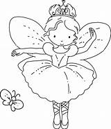 Fairy Plum Sugar Drawing Coloring Getdrawings sketch template