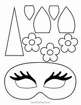 Unicorn Printable Face Masks Mask Templates Coloring Kids Printables Crafts Pages Mom Simple Project Simplemomproject Halloween Diy Post Choose Board sketch template