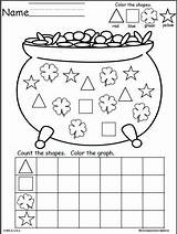 Shapes Graph Patrick St Math Activities Madebyteachers Color Worksheets Patricks Saint Preschool Worksheet Count Kindergarten Colors Choose Board sketch template