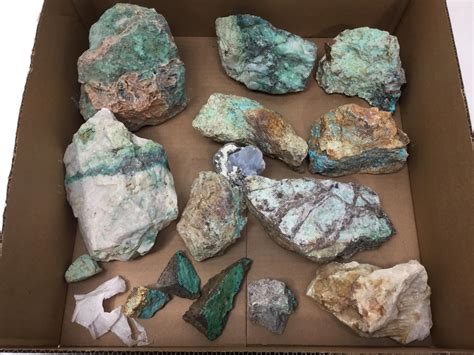 lot  large mineral specimens
