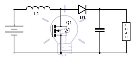 boost converter circuit diagram  working