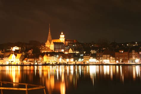 flensburg  night foto bild deutschland europe schleswig