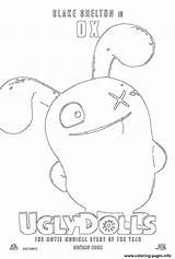 Coloring Uglydolls Ox Pages Printable sketch template