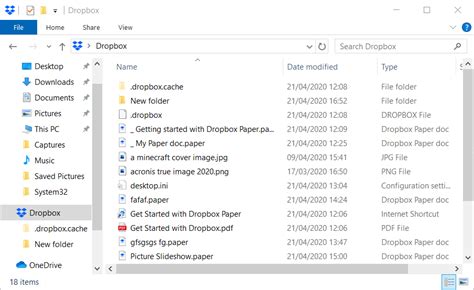 add dropbox  file explorer
