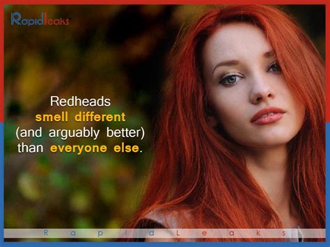 unusual facts about redheads other
