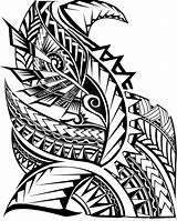 Samoan Designs Tribal Cliparts Tattoo Drawings Pattern Polynesian Drawing Maori Clipart Sketches Computer Use sketch template