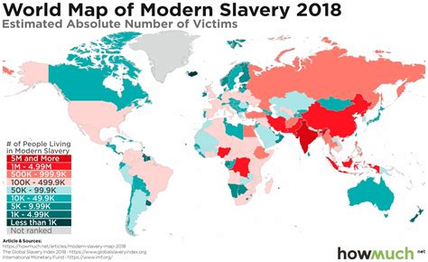 World Map Of Modern Slavery 2018 Vivid Maps