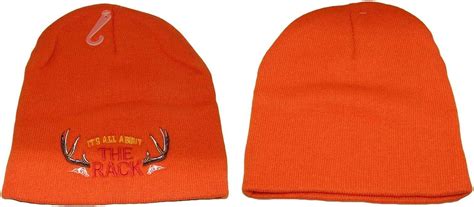 8 Its All About The Rack Orange Hunting Deer Embroidered