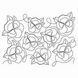 Pansy Pano sketch template