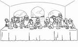 Supper Disciples Kidsplaycolor Bible sketch template
