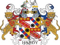 hardy family crest coat  arms   history