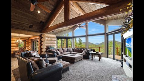 sold luxury log cabin   acres  sale  northern arizona youtube