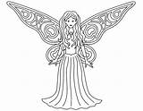 Fairy Printable Coloring Pages Princess Colouring Simple Print Fairies Beautiful Tooth Wing Wings High Colorings Gif Kids Library Clipart Color sketch template