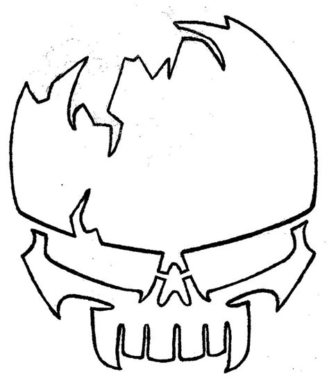stencil skull   josh  deviantart