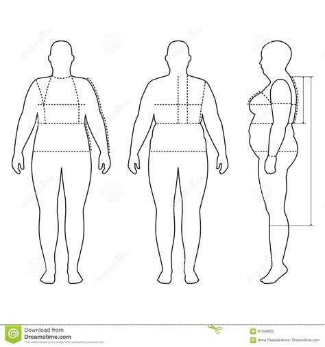 outlined standing woman stock vector illustration of contour 91348620