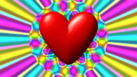 love valentine heart  rainbow stock footage video  royalty