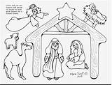 Manger Coloring Nativity Scene Jesus Pages Printable Drawing Line Animals Baby Christmas Color Template Getcolorings Adults Sketch Board Kids Print sketch template