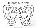Mask Butterfly Template Coloring Printable Face Simplemomproject Pages Print Halloween Gras Mardi Easy Preschoolers Diy Girls Simple Party sketch template