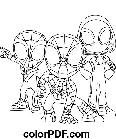 spidey   amazing friends  boys coloring pages  books