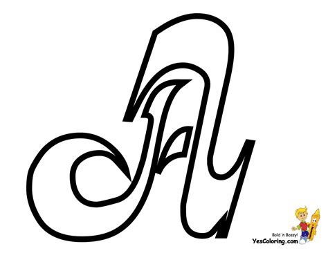 cursive alphabet elegant cursive letter coloring page  letter