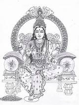 Devi Mandala Chitra Skull Tanjore Deities Madhubani sketch template