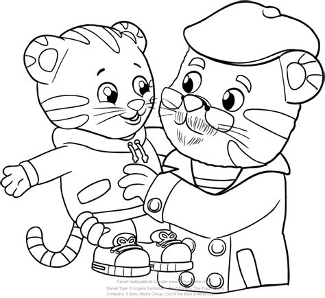 daniel tiger coloring pages  kids bvo