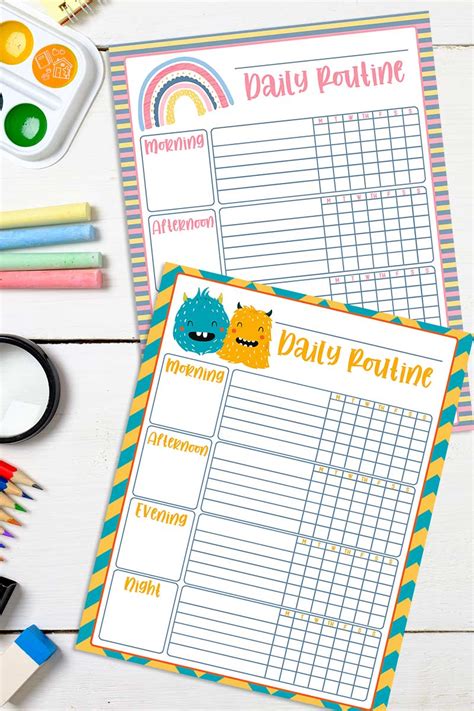 printable weekly planner  kids   fun designs sunny day
