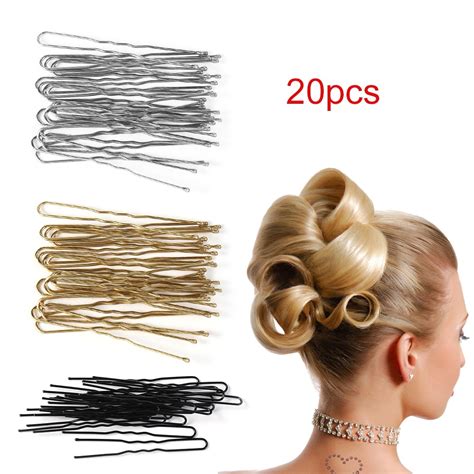 20pcs Set Black New U Shaped Hair Pin Hair Styling Jewelry Bobby Pin