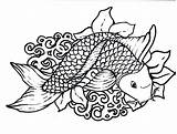 Fish Coloring Scales Kids Pages Thickness Disimpan Dari sketch template