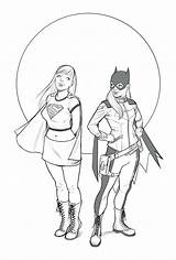 Supergirl Getdrawings Protect sketch template