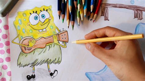 drawing spongebob squarepants youtube