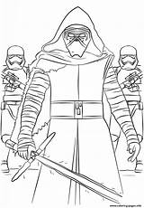 Coloring Wars Ren Kylo Star Pages Printable Order First Force Awakens Stormtroopers Lego Sheet Stormtrooper Kids Episode Colouring Print Adult sketch template
