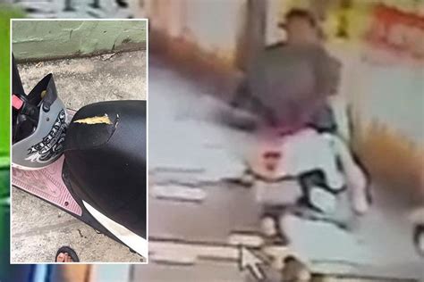 Randy Motorcycle Fan Caught Humping A Bike Seat In Shocking Cctv