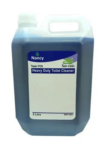 nancy task clean heavy duty toilet cleaner packaging size 5 ltr at rs