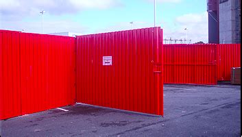 vehicle gate commercial hoarding temporary fencing  vehicle gate  aaron