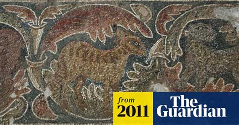 Byzantine Church Mosaic Discovered Near Jerusalem Israel The Guardian