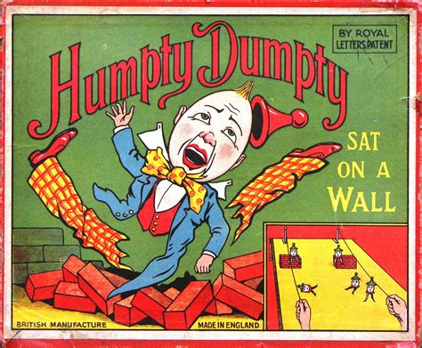 humpty dumpty vintage illustration comic book cover