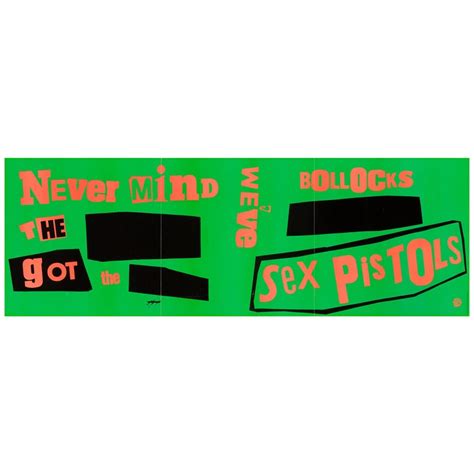 sex pistols original vintage promo banner poster by jamie reid british