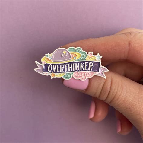 Overthinker Enamel Pin By Bettie Confetti
