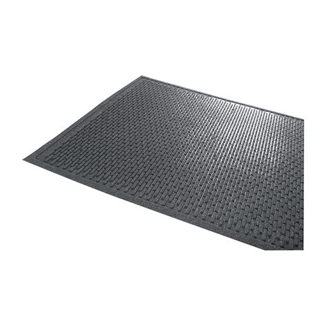 notrax slip guard wgrit rubber floor mat ft  ft black model